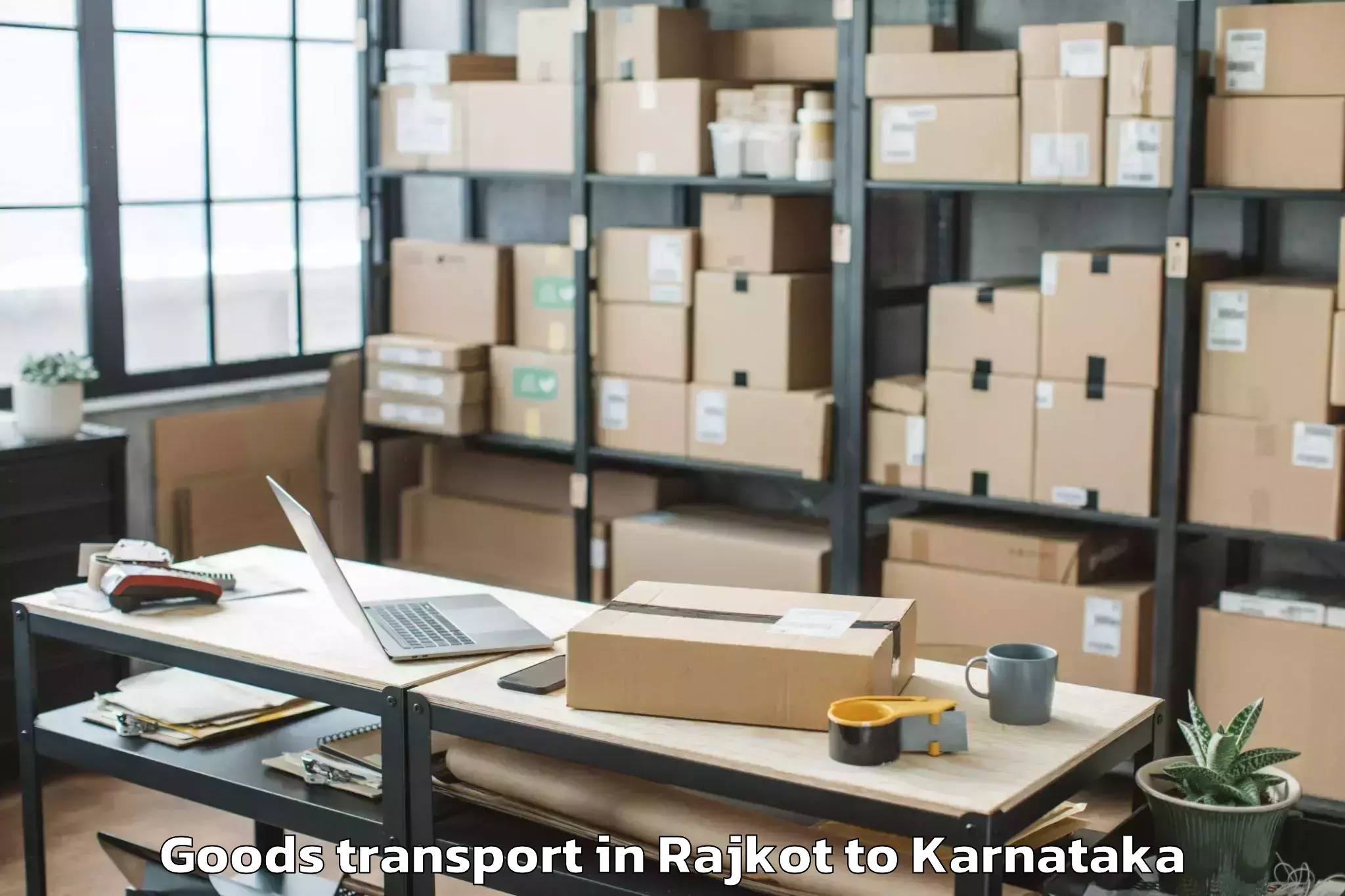 Professional Rajkot to Dasarahalli Goods Transport